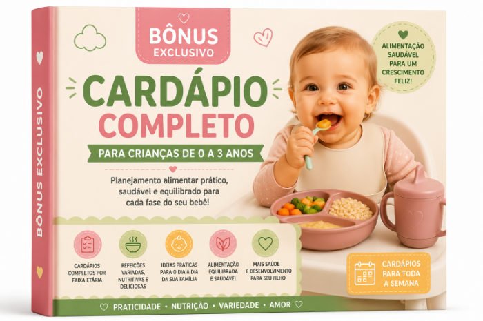 Cardápio Completo 0 a 3 anos